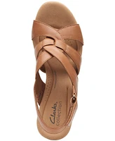 Clarks Women's Collection Giselle Beach Slingback Wedge Sandals