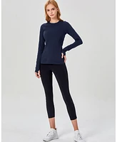 Rebody Active Women's Morning Glory Coziplex Long Sleeve Top for Women