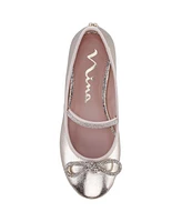 Nina Big Girls Kendalla Rhinestone Embellishment Ballet Flat