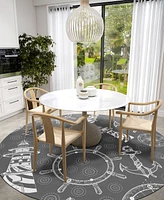 Dalyn Harbor HA9 8' x Round Area Rug