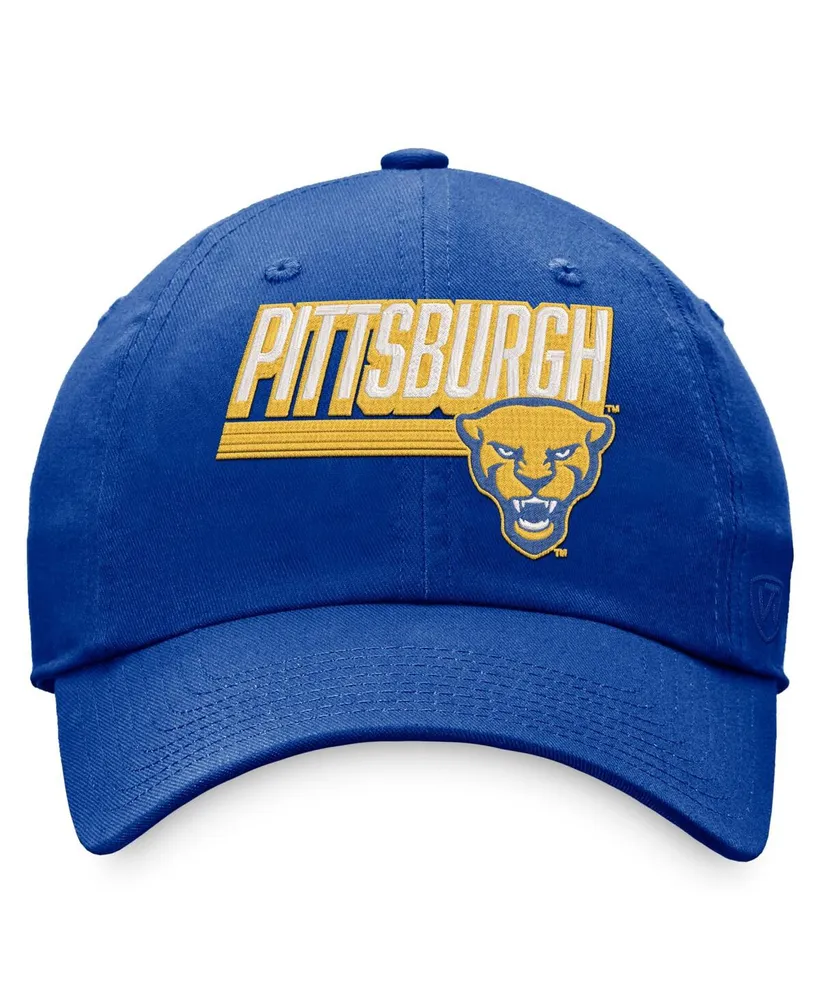 Men's Top of the World Royal Pitt Panthers Slice Adjustable Hat