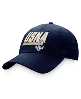 Men's Top of the World Navy Navy Midshipmen Slice Adjustable Hat