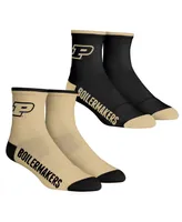 Youth Boys and Girls Rock 'Em Socks Purdue Boilermakers Core Team 2-Pack Quarter Length Sock Set