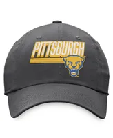 Men's Top of the World Charcoal Pitt Panthers Slice Adjustable Hat