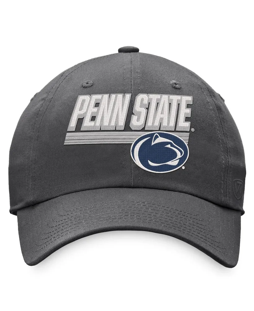 Men's Top of the World Charcoal Penn State Nittany Lions Slice Adjustable Hat