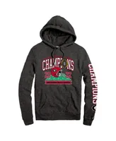 Men's League Collegiate Wear Heather Charcoal Georgia Bulldogs College Football Playoff 2022 National Champions Two-Hit Tri-Blend Pullover Hoodie