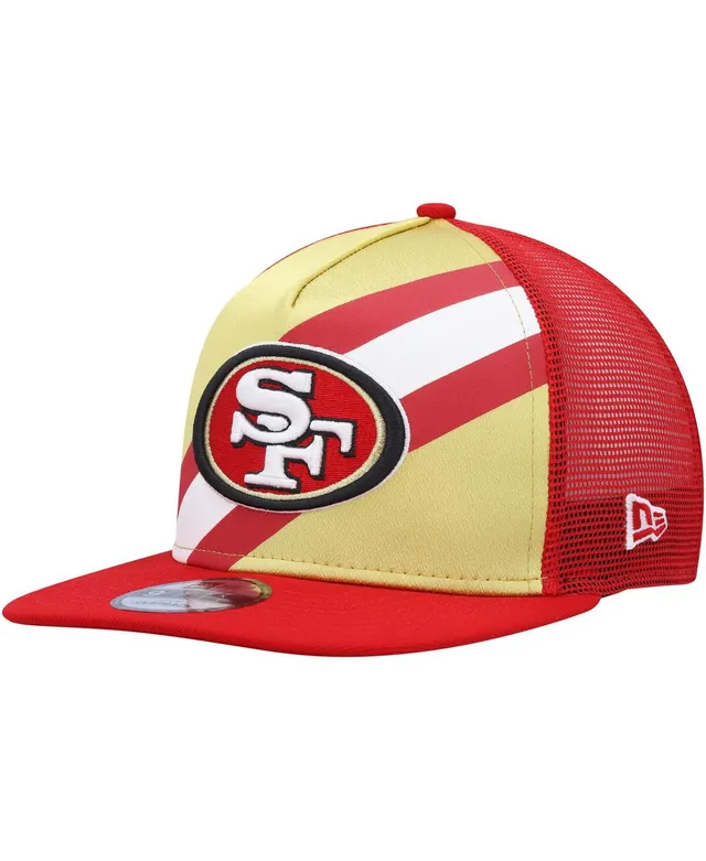 Men's New Era Scarlet/Gold San Francisco 49ers Super Bowl XXIX Letterman  59FIFTY Fitted Hat