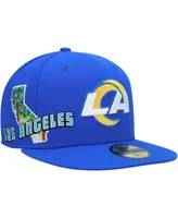 Men's New Era Royal Los Angeles Rams Stateview 59Fifty Fitted Hat