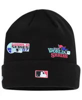 Men's New Era Black Boston Red Sox Polar Lights Cuffed Knit Hat