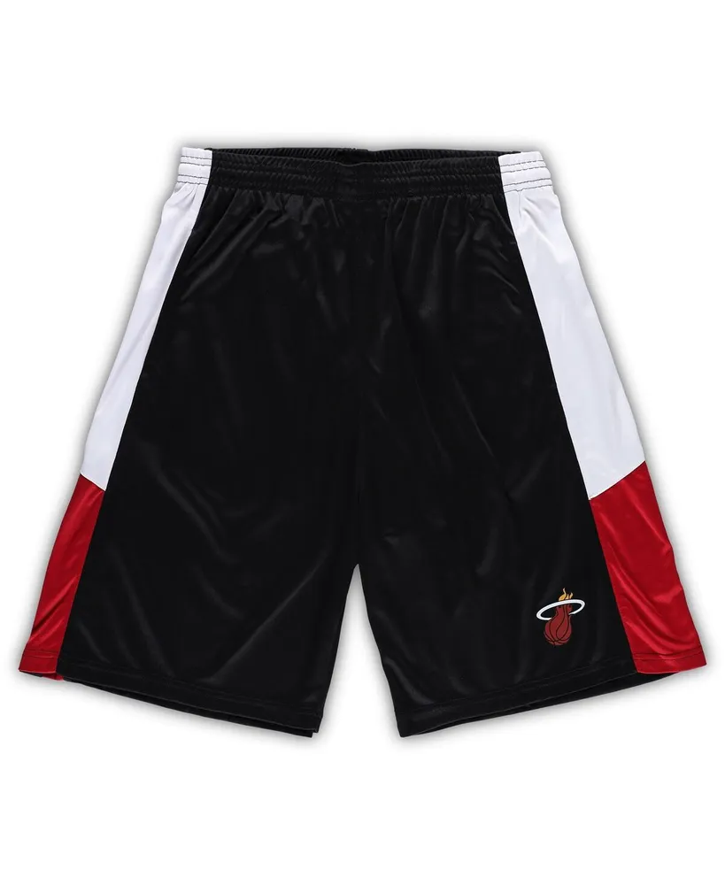 Men's Fanatics Black Miami Heat Big and Tall Champion Rush Practice Shorts