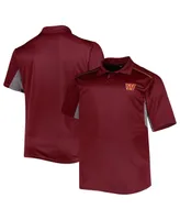 Men's Burgundy Washington Commanders Big and Tall Team Color Polo Shirt