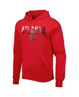 Men's New Era Red Atlanta Falcons Ink Dye Pullover Hoodie