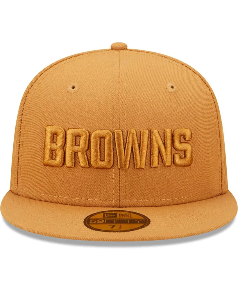 Men's New Era Brown Cleveland Browns Team Color Pack 59FIFTY Fitted Hat