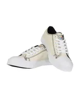 Women's Foco Cream Pittsburgh Steelers Low Top Canvas Shoes