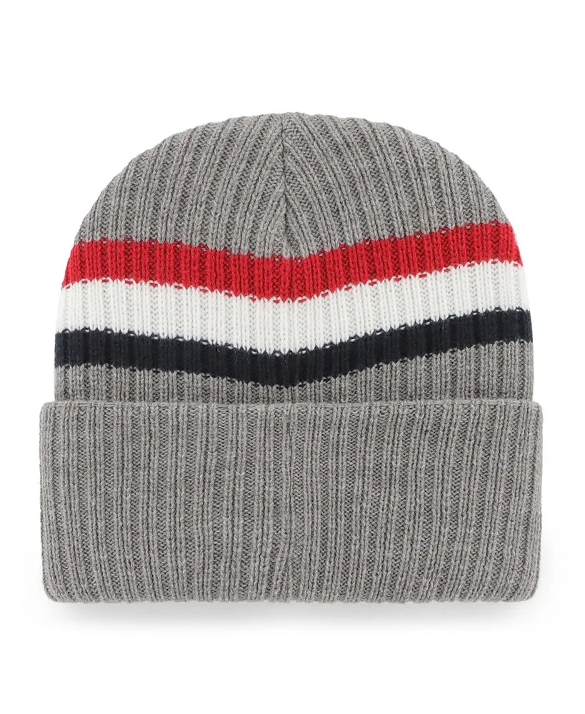Men's '47 Brand Gray New England Patriots Highline Cuffed Knit Hat