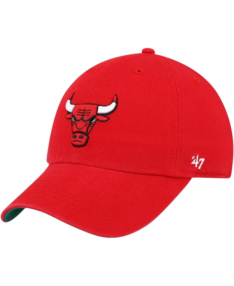 Men's '47 Brand Red Chicago Bulls Franchise Fitted Hat