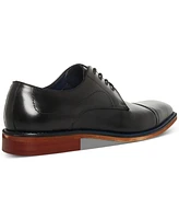 Steve Madden Men's Zane Tonal & Textured Leather Mid Oxford Dress Shoe
