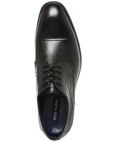 Steve Madden Men's Zane Tonal & Textured Leather Mid Oxford Dress Shoe