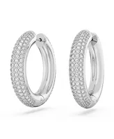 Swarovski Crystal Pave Dextera Hoop Earrings