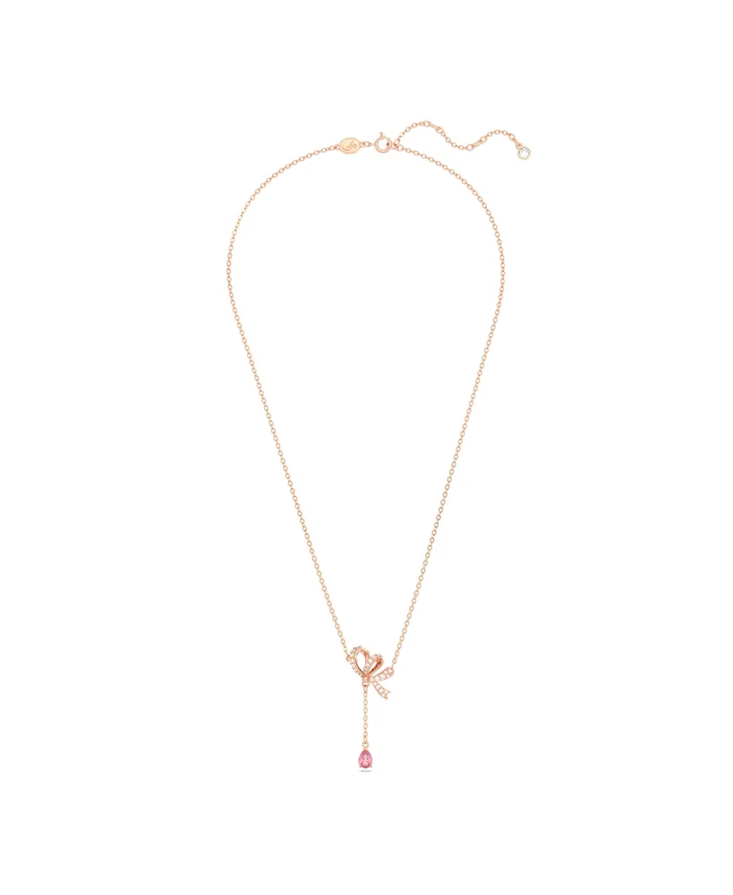 Swarovski Crystal Bow Volta Y Pendant Necklace