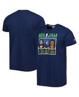 Men's Homage Karl-Anthony Towns and Anthony Edwards Navy Minnesota Timberwolves Nba Jam Tri-Blend T-shirt