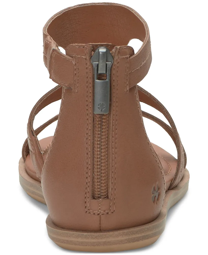 Lucky Brand Women's Nayda T-Strap Gladiator Flat Sandals
