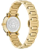 Versace Women's Swiss Greca Twist Gold Ion Plated Bracelet Watch 35mm