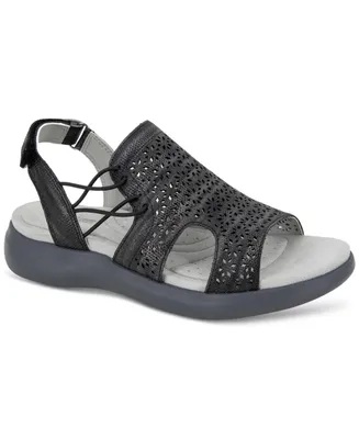 Jbu Women's Francis Slip-On Strappy Slingback Sandals