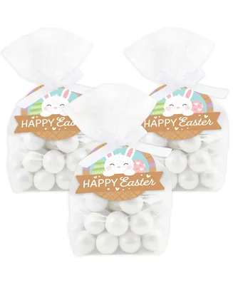 Spring Easter Bunny Happy Easter Party Favor Bags Treat Bags With Tags 12 Ct