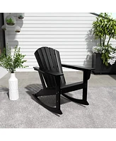 WestinTrends Outdoor Patio Poly Adirondack Rocking Chair Rocker