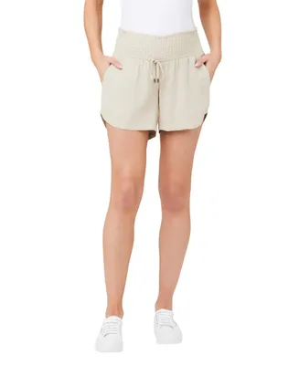 Ripe Maternity Indi Linen Shirred Short