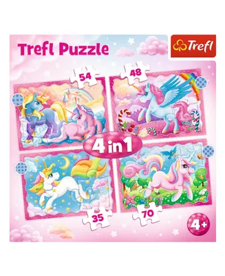 Trefl Preschool 4 In 1 Puzzle- Unicorns and Magic