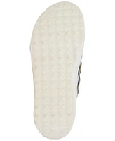 Jbu Women's Plato Slip-On Perforated Buckled Slingback Flats