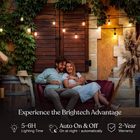 Brightech Ambience Pro 48 ft. Outdoor Solar Led String Lights with Remote Control