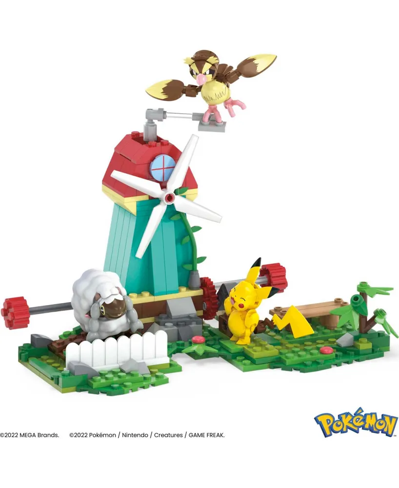 Mega Construx Pokemon Countryside Windmill with Action Figures Piece Building Set - Multi
