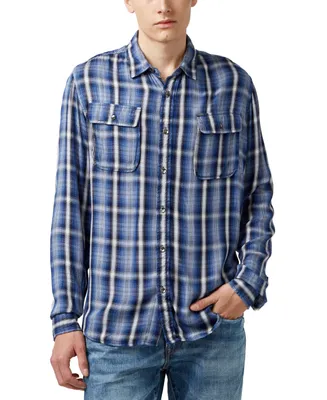 Buffalo David Bitton Men's Classic Sake Twill Plaid Shirt