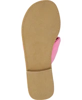 Journee Collection Women's Kianna Woven Flat Sandals