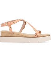 Journee Collection Women's Lindsay Studded Platform Sandals