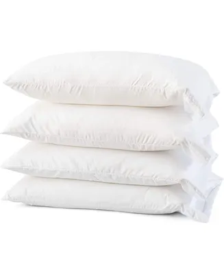 Micropuff Breathable Hypoallergenic Microfiber Pillow Cases – White (4 Pack)