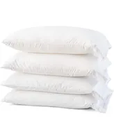 Micropuff Breathable Hypoallergenic Microfiber Pillow Cases – White (4 Pack)