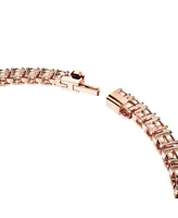 Swarovski Crystal Round Cut Matrix Tennis Bracelet