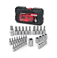 Powerbuilt 35 Piece 1/4 Inch, 3/8 Inch, and 1/2 Inch Drive Master Star Set