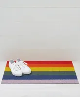 Chilewich Pride Stripe Shag Doormat, 18''x 28''