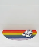 Chilewich Pride Stripe Shag Apartment Mat, 17.5"x 31"