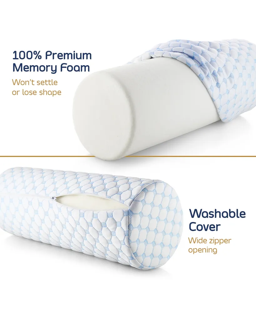 Nestl Memory Foam Neck Pillow with Cooling Cover