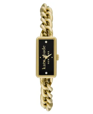 kate spade new york Women's Rosedale Three Hand Quartz Gold-Tone Stainless Steel Watch 32mm