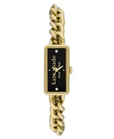 kate spade new york Women's Rosedale Three Hand Quartz Gold-Tone Stainless Steel Watch 32mm