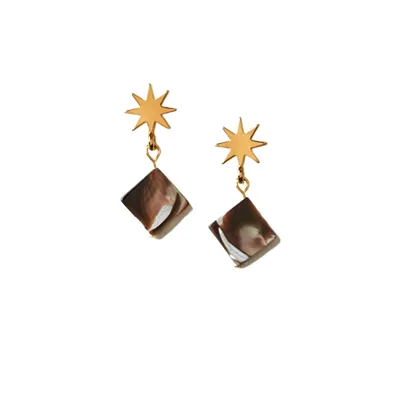 Star + Mini Mother-of-Pearl Earrings