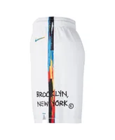 Men's Nike White Brooklyn Nets 2022/23 City Edition Swingman Shorts