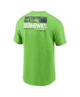 Nike Men's Nike Neon Green Seattle Seahawks Team Incline T-shirt